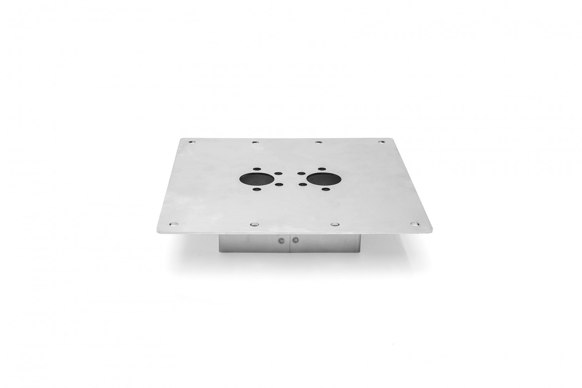 Floor mounting bracket BL — For: Air 4D / 200 x 200 x 40 mm / Stainless steel 316