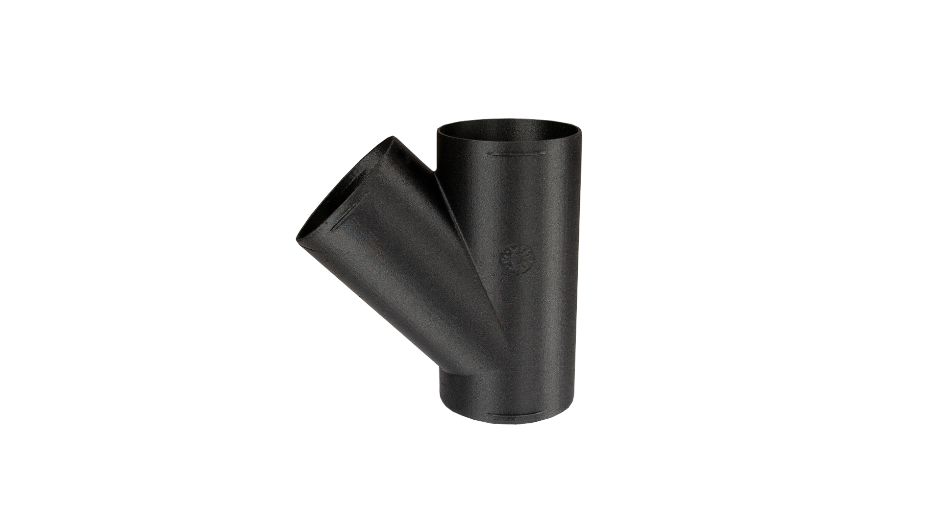 Y-shape adapter — Ø 90 mm / 45° / Color: Black