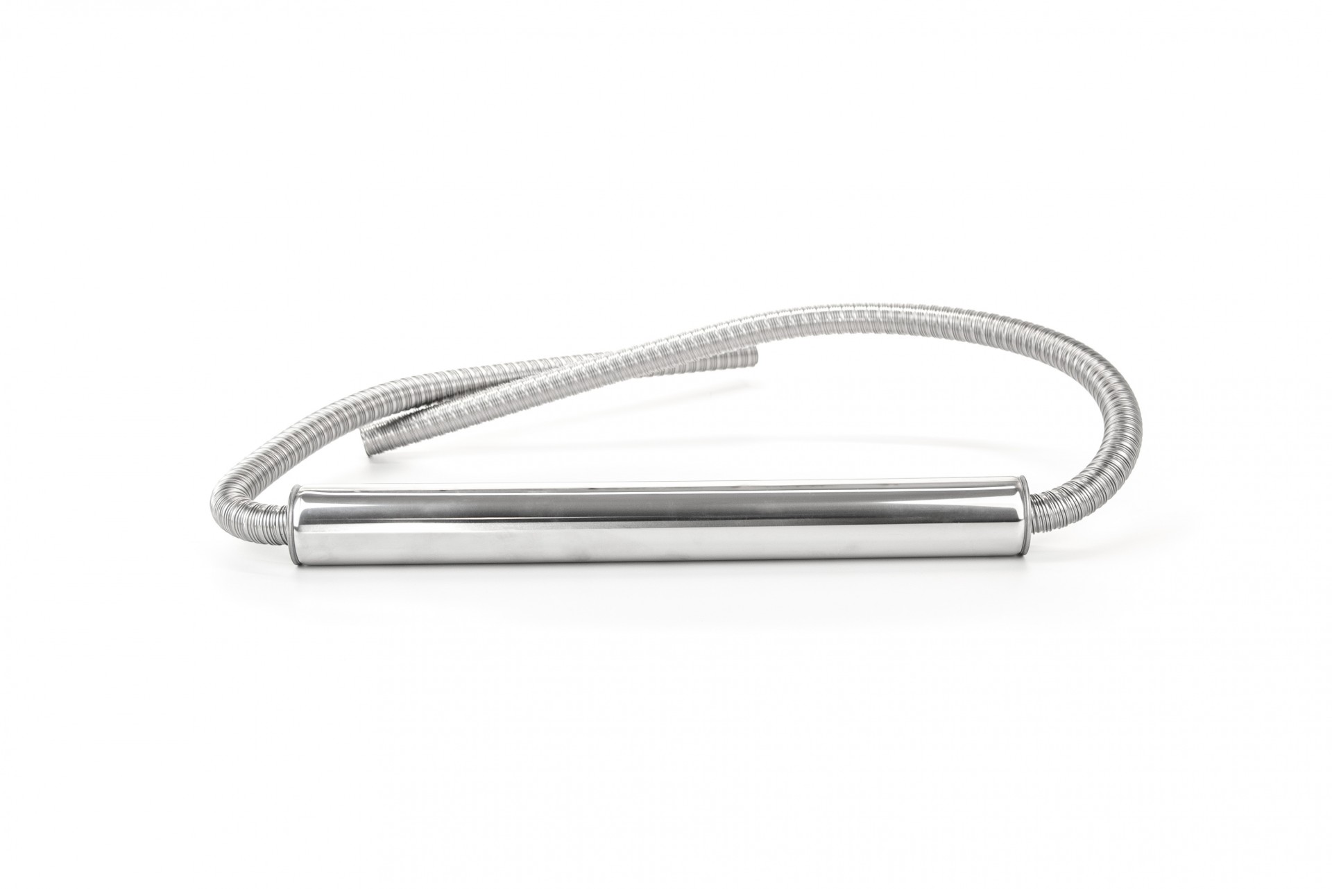 Exhaust silencer — OD Ø 24 / Ø 55 mm / L=500/2000 mm / Stainless steel