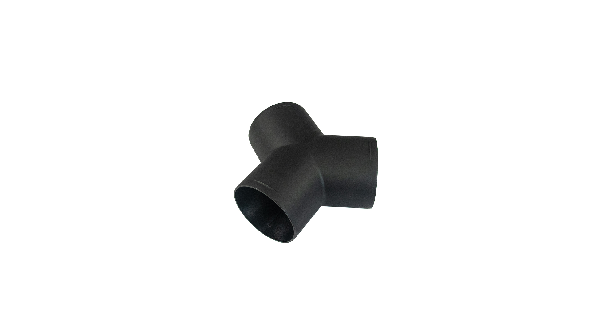 Y-shape adapter — Ø 60 mm / 120° / Color: Black