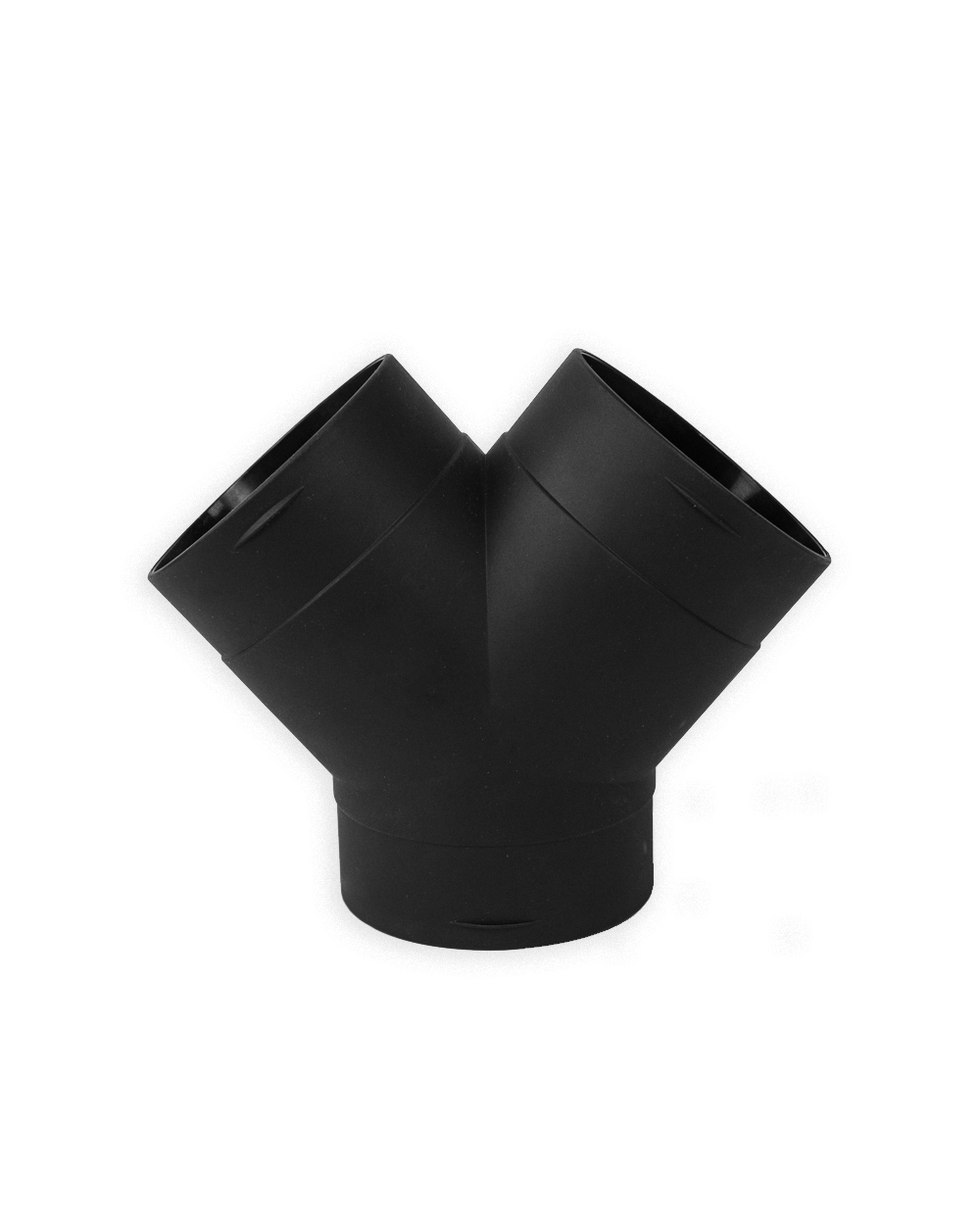 Y-shape adapter — Ø 75 mm / 120° / Color: Black