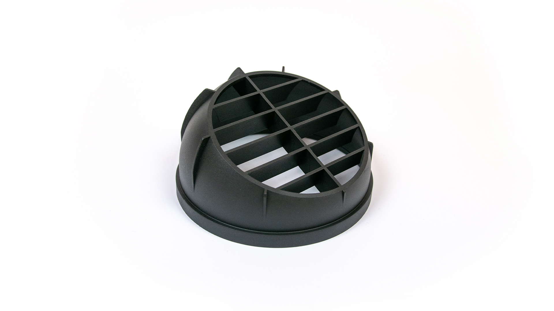 Semicircular air grille — Ø 90 mm / Color: Black / For Flange: ATR2-FD90-BK