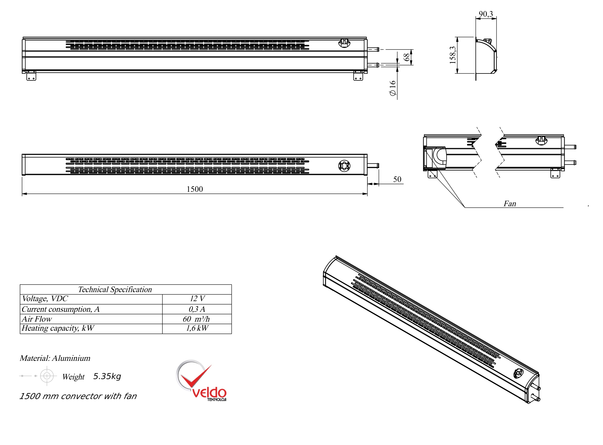 Convector With Fan