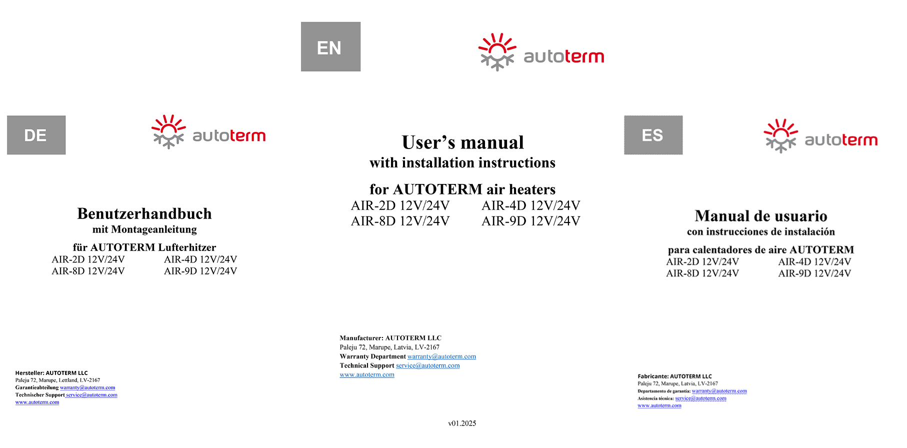 CHANGE MANUAL LANGUAGES