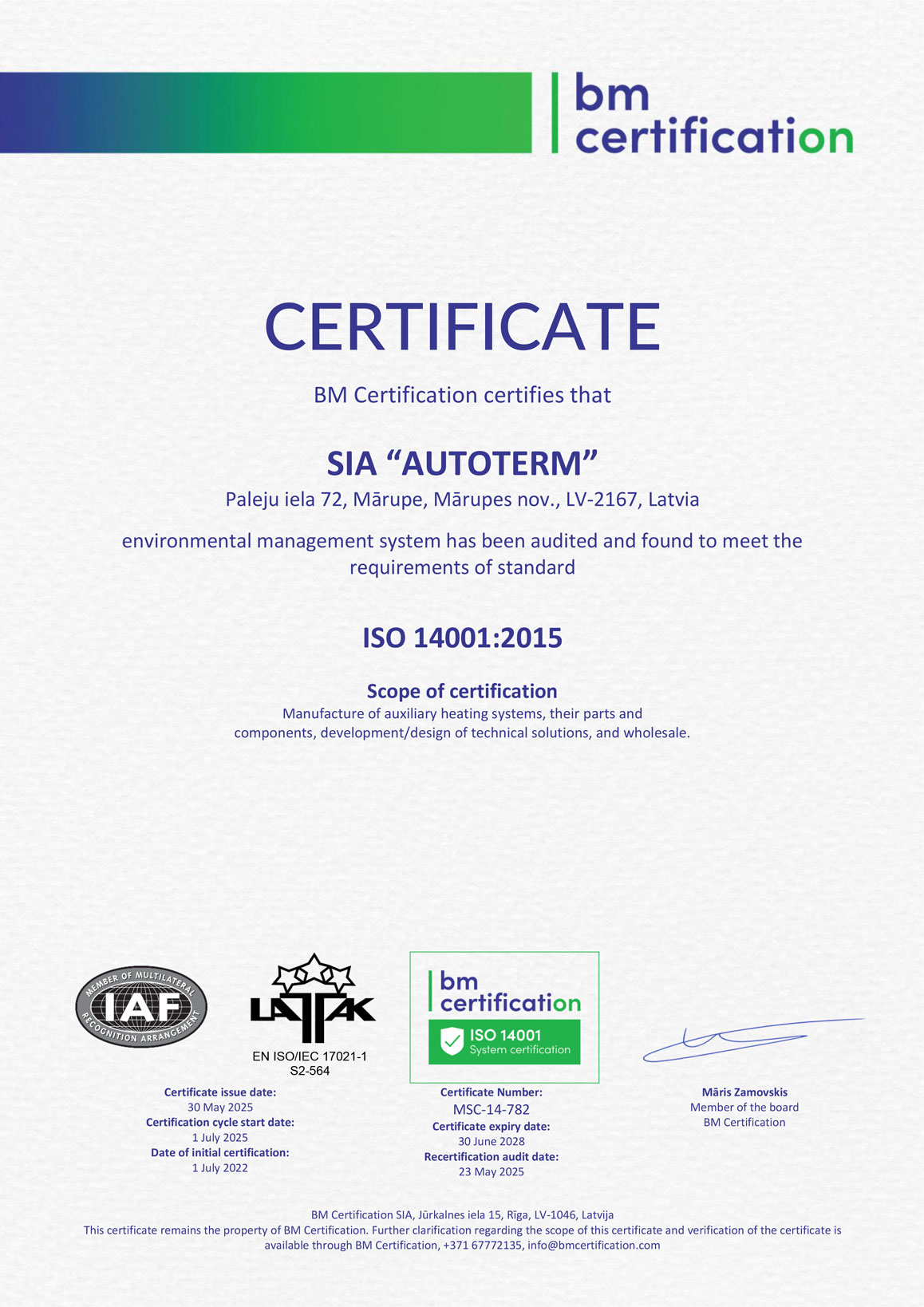 ISO 14001:2015