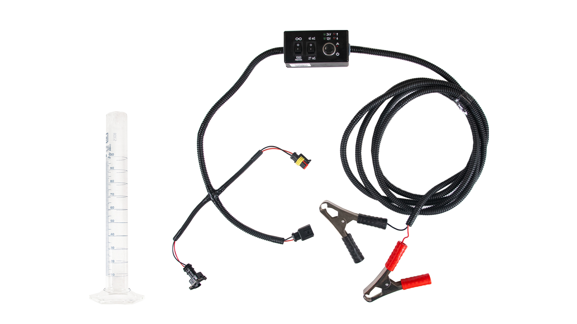Fuel pump tester and booster kit